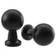 BAGGANÄS Knob, black, 20 mm