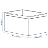 BAXNA Organiser, grey/white, 26x34x18 cm