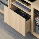 BESTÅ Drawer frame, white stained oak effect, 60x25x40 cm