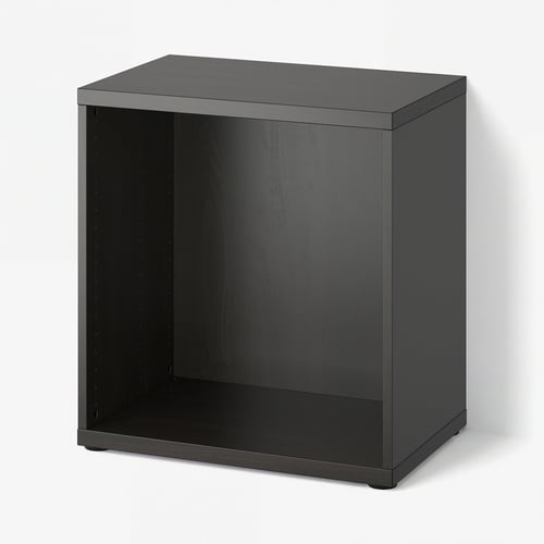 BESTÅ Frame, black-brown, 60x40x64 cm
