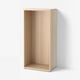 BESTÅ Frame, white stained oak effect, 60x40x128 cm