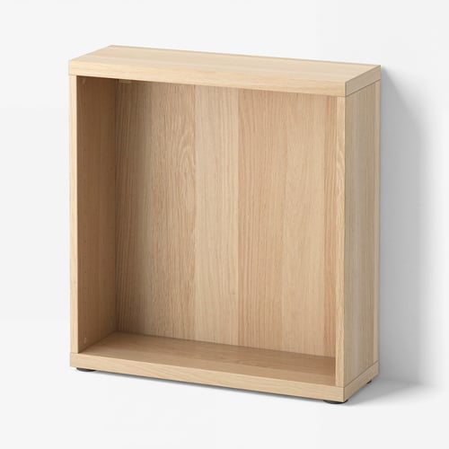 BESTÅ Frame, white stained oak effect, 60x20x64 cm