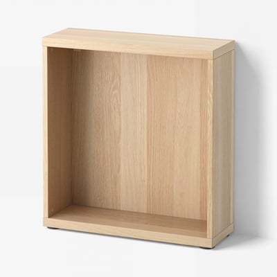 BESTÅ Frame, white stained oak effect, 60x20x64 cm