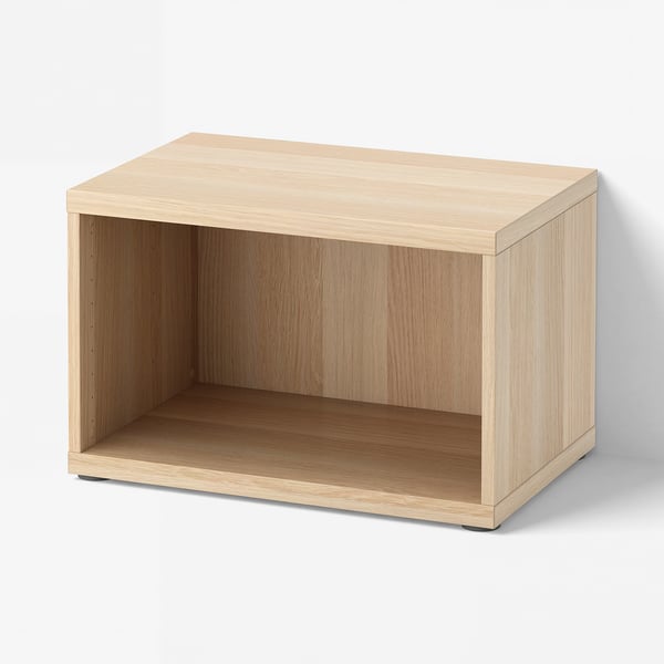 BESTÅ Frame, white stained oak effect, 60x40x38 cm