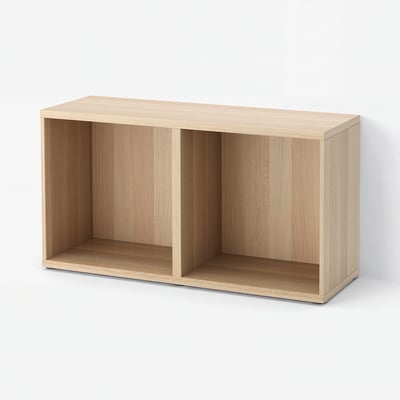 BESTÅ Frame, white stained oak effect, 120x40x64 cm