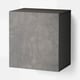 BESTÅ Shelf unit with door, black-brown/Kallviken dark grey, 60x42x64 cm