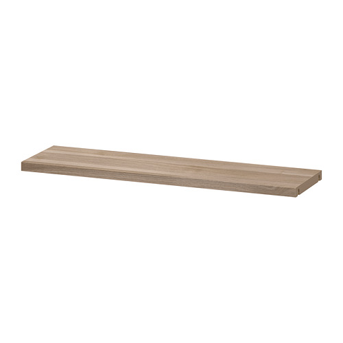 Besta Shelf Grey Stained Walnut Effect Ikea