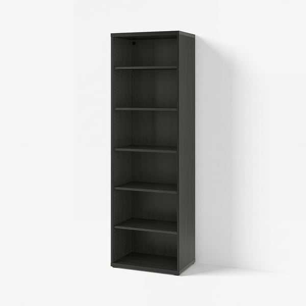 BESTÅ Shelving unit, with 5 shelves/black-brown, 60x40x193 cm