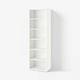 BESTÅ Shelving unit, with 5 shelves/white, 60x40x193 cm