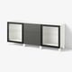 BESTÅ Storage combination with drawers, white Lappviken/Stubbarp/Fällsvik anthracite, 180x42x74 cm