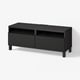 BESTÅ TV bench with drawers, black-brown/Laxviken/Stubbarp black, 120x42x48 cm