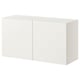 BESTÅ Wall-mounted cabinet combination, white/Lappviken white, 120x42x64 cm