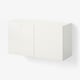 BESTÅ Wall-mounted cabinet combination, white/Selsviken high-gloss, 120x42x64 cm