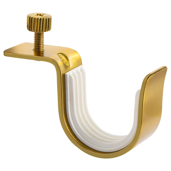 BETYDLIG Curtain rod holder, brass-colour