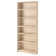 BILLY Bookcase, birch effect, 80x28x202 cm