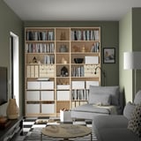 BILLY Bookcase comb with extension units, birch effect, 200x28x237 cm