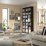 BILLY Bookcase comb with extension units, dark brown oak effect, 120x28x237 cm