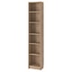 BILLY Bookcase, oak effect, 40x28x202 cm