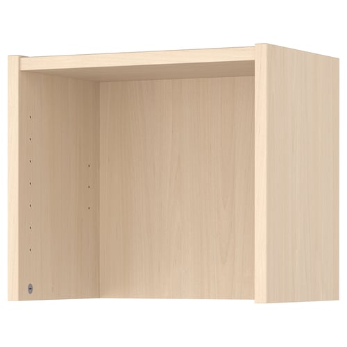 BILLY white wooden bookshelf, rectangular shape, plain design.