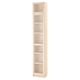 Option: BILLY / OXBERG Bookcase w glass doors/ext unit, birch effect, 40x30x237 cm