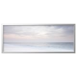 BJÖRKSTA Picture with frame, ocean lull/aluminium-colour, 140x56 cm