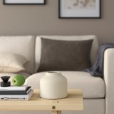 BLODBJÖRK Vase, beige, 16 cm