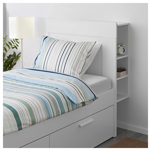 BRIMNES Headboard with storage compartment white IKEA