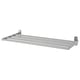 Option: BROGRUND Wall shelf with towel rail, stainless steel, 67x27 cm
