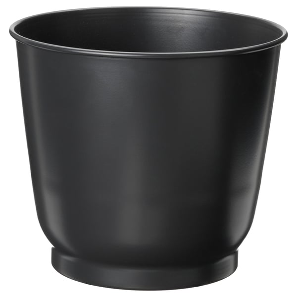 BROKTRAST Plant pot, in/outdoor/dark grey, 19 cm