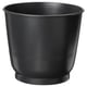 BROKTRAST Plant pot, in/outdoor/dark grey, 19 cm