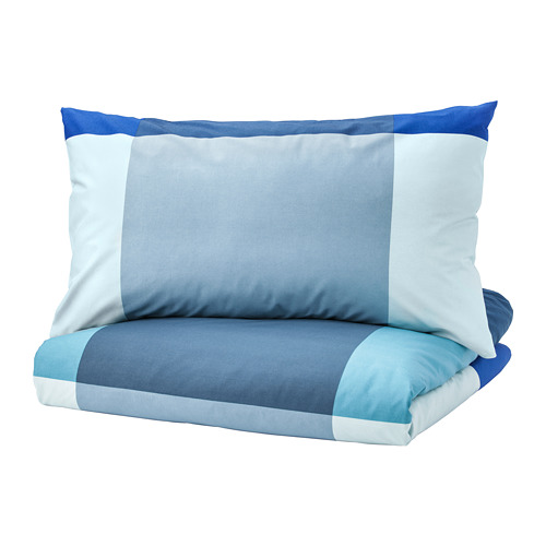 BRUNKRISSLA Quilt cover and pillowcase 150x200/50x80 cm IKEA