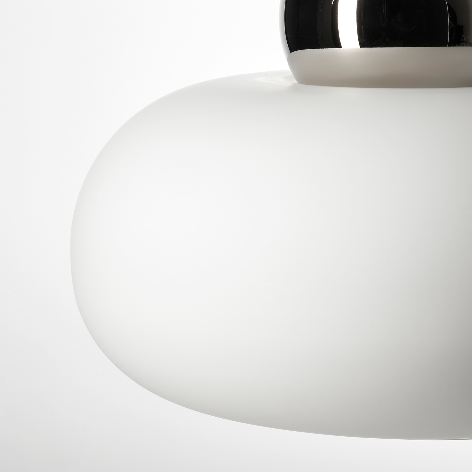 DEJSA Pendant lamp, chromeplated/opal white glass, 36 cm IKEA
