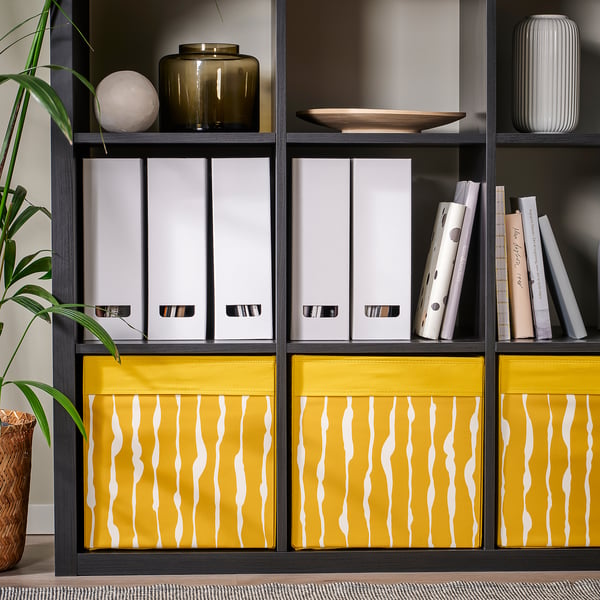 DRÖNA Box, dark yellow, 33x38x33 cm