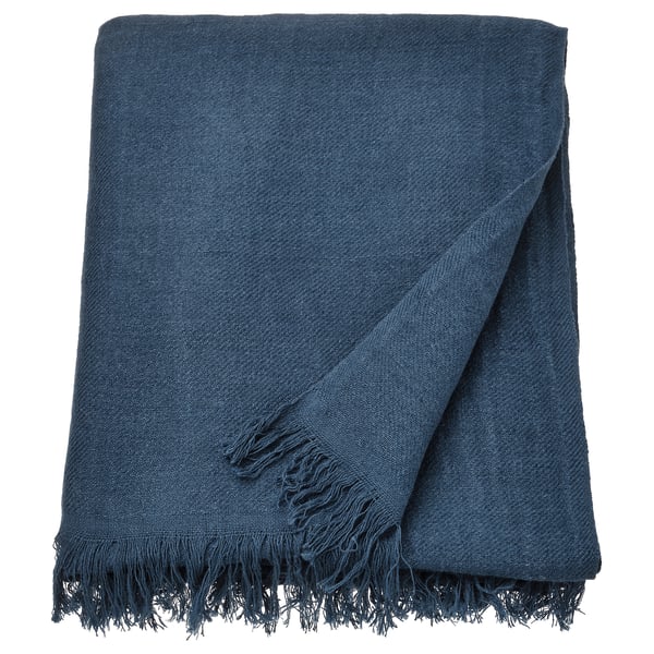 DYTÅG Throw, dark blue, 130x170 cm