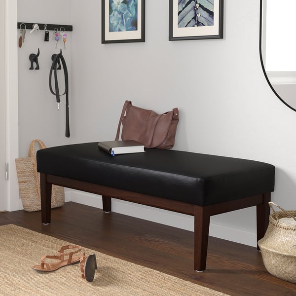 EKHO Collection - Bench for Entryway Bedroom, Ink Black