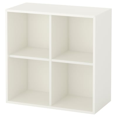 EKET Cabinet with 4 compartments, white, 70x35x70 cm