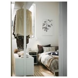 ELVARLI Wardrobe combination, white, 175x51x222-350 cm