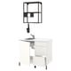 Option: ENHET Kitchen, anthracite/white, 103x63.5x222 cm