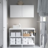 ENHET Storage combination, white, 123x63.5x207 cm