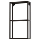 Black 3-tier ENHET shelf modern & sturdy