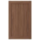 ENKÖPING brown walnut wood cabinet door. Classic style with durable brown foil finish. Rectangular shape.