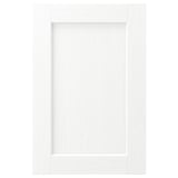 ENKÖPING white cabinet door, rectangular, simple design with wood-like grain.