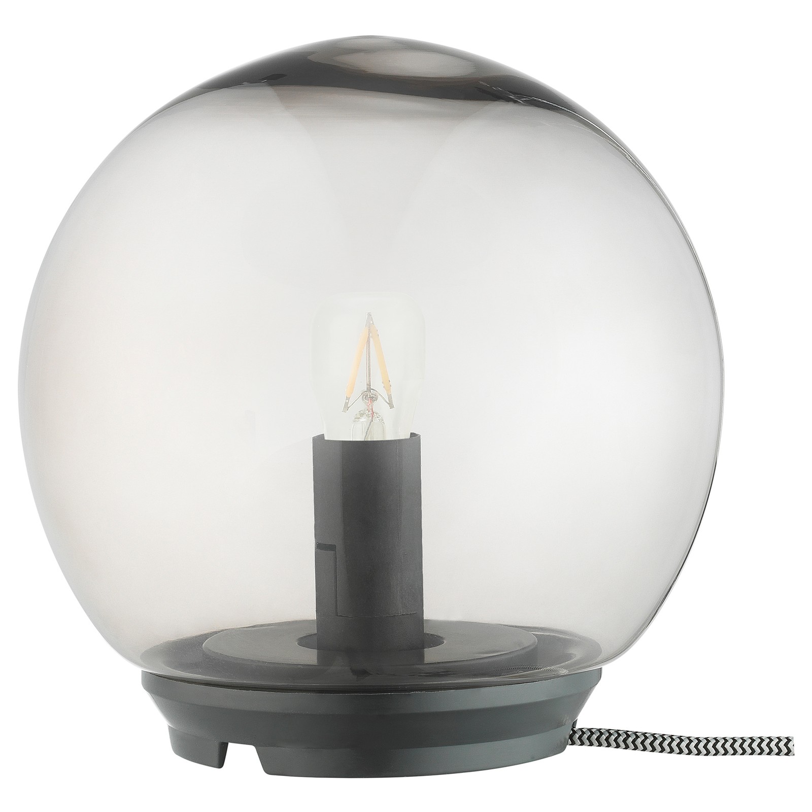 FADO Table lamp, grey, 17 cm IKEA