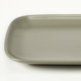 FÄRGKLAR Plate, matt green, 30x18 cm