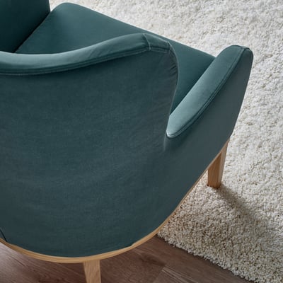 FAGERBACKEN Armchair, Alhamn dark grey-blue