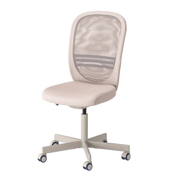 FLINTAN Office chair, beige