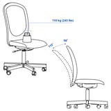FLINTAN Office chair, beige