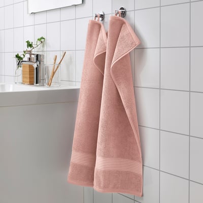 FREDRIKSJÖN Hand towel, light pink, 40x70 cm