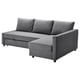 FRIHETEN Corner sofa-bed with storage, Skiftebo dark grey