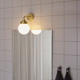FRIHULT Wall lamp, brass-colour